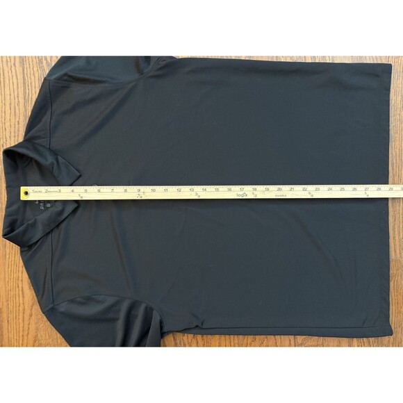 Nike Golf Polo Shirt Dri Fit Mens Large Short Sleeve Black Polyester Stretch - Picture 5 of 9